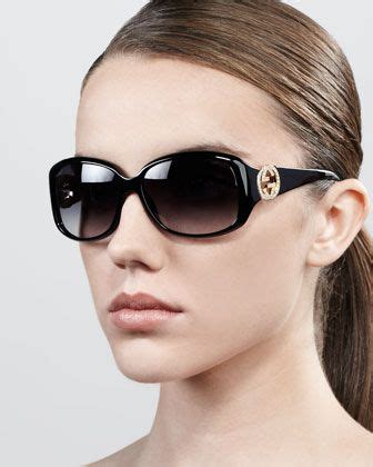 gucci wrap crystal logo sunglasses|Gucci sunglasses price.